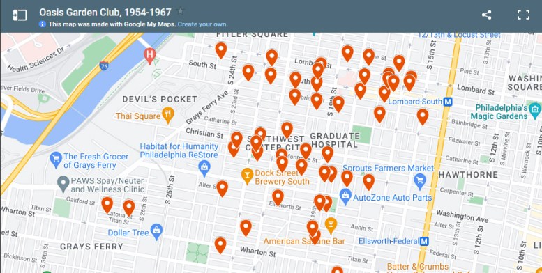 Phs Map Mapping the Oasis Garden Club, 1954-1967 – Multi-Day Exhibit, 2022 ...